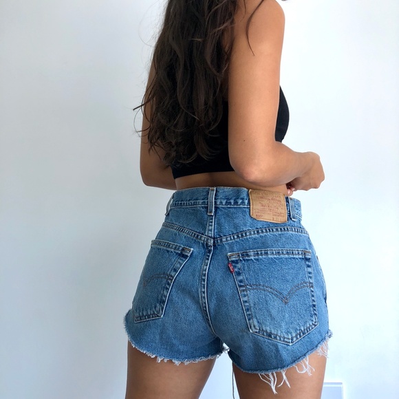 Levi's Pants - Vintage Levi's 505 high waist denim cutoff shorts